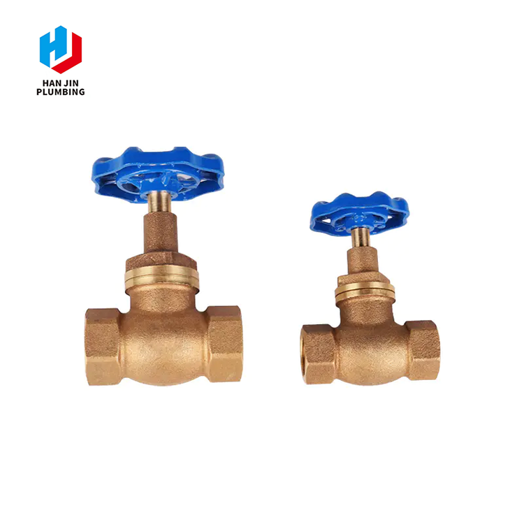 青銅製ストップバルブねじ付き端