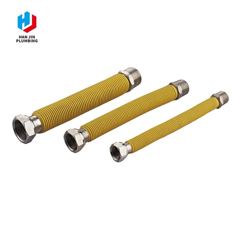 Stainless Steel Hose With Yellow PVC